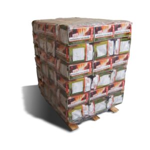 Bûches calorifiques WOODSTOCK 4 palettes, 416 sacs de 5 bûches